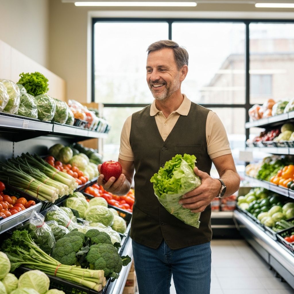 Auswahl von Lebensmitteln